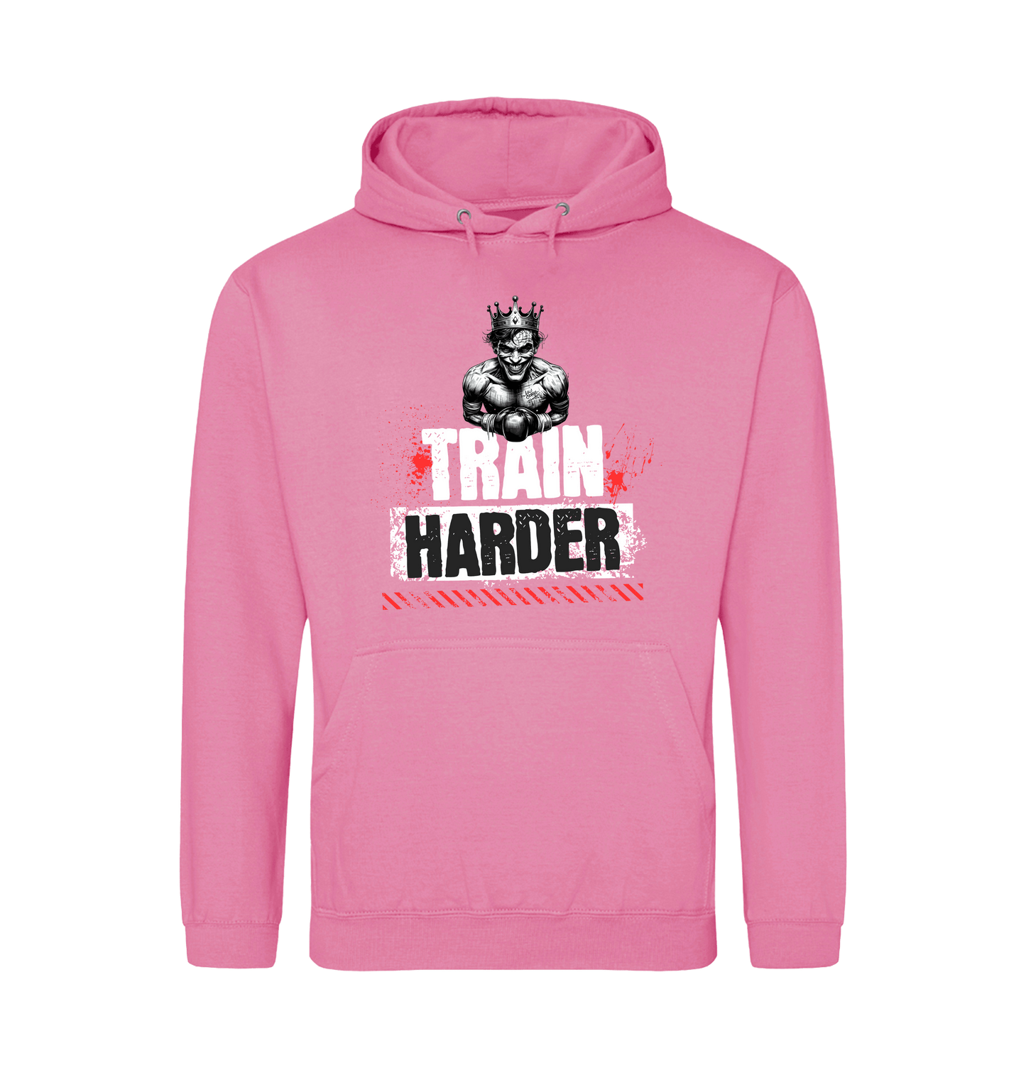 Bubblegum Pink Printed Hoody Front
