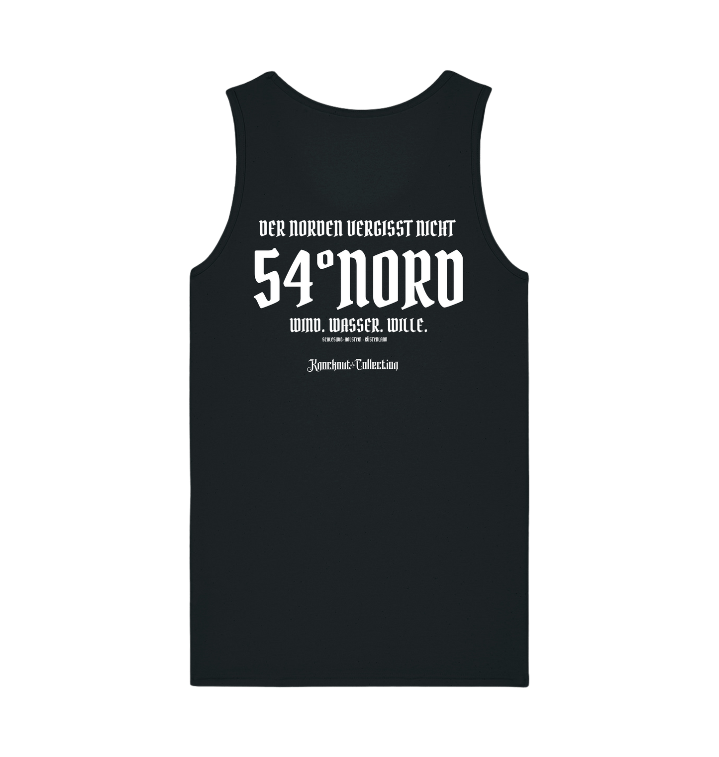 Tank Top Der Norden vergisst nicht Schwarzwasser Rückansicht Freisteller Knockout Collection