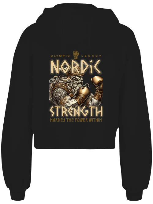 Ladies Short Oversized Zip Jacke Boxen | Nordic Strength