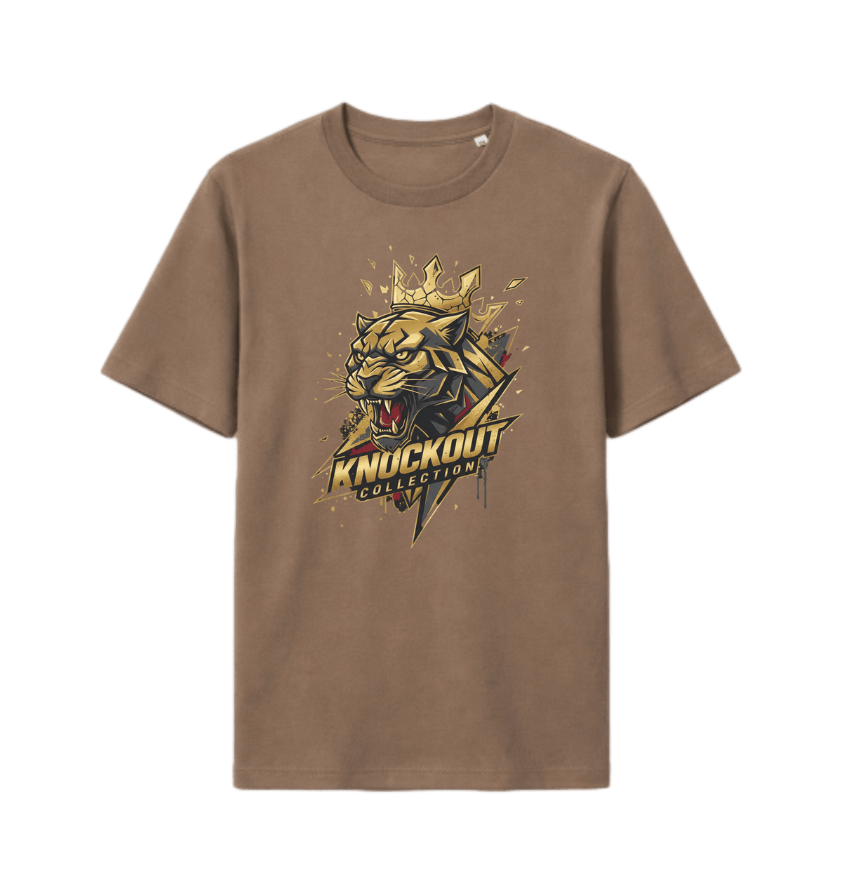 mocha Printed T-shirt Front