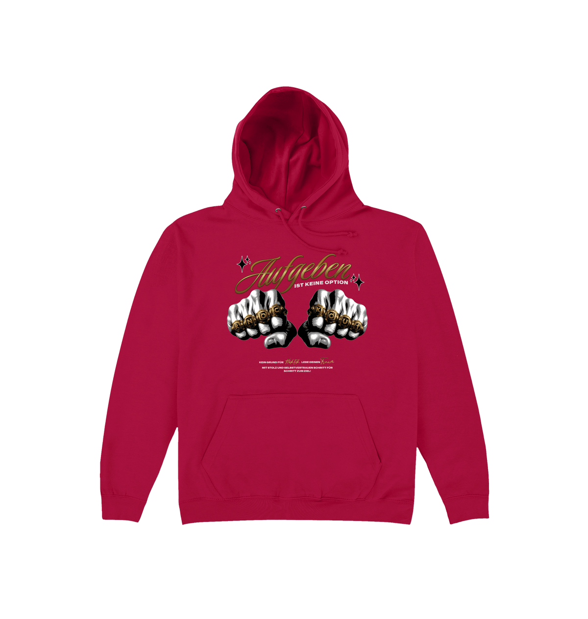 Aufgeben ist keine Option Damen College Hoodie