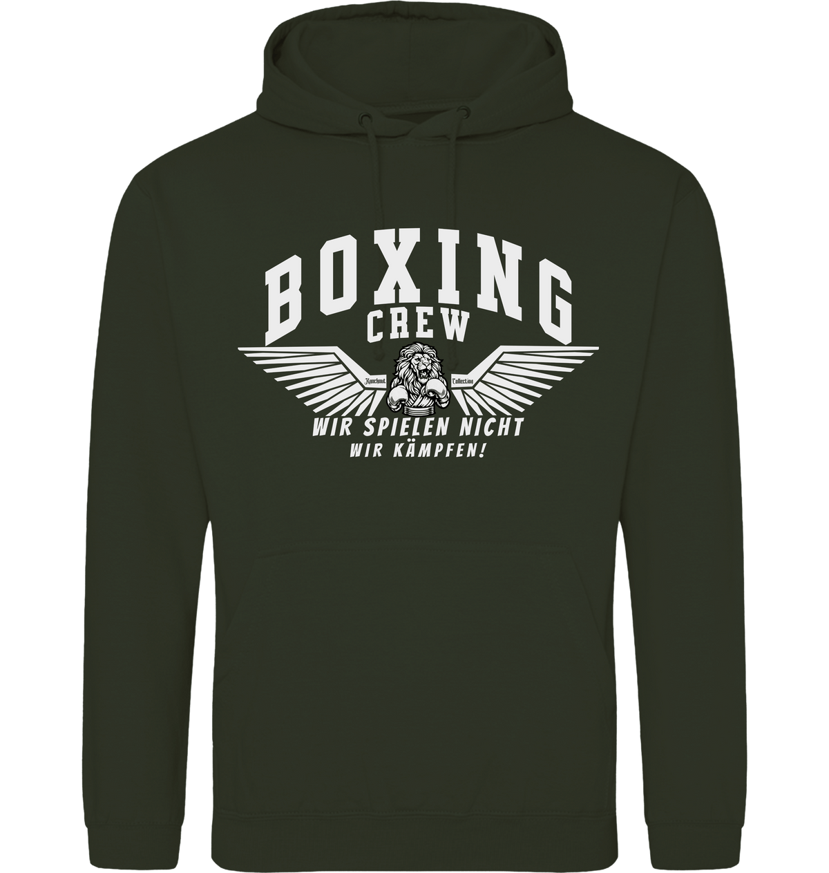Combat Green Printed Hoody Front