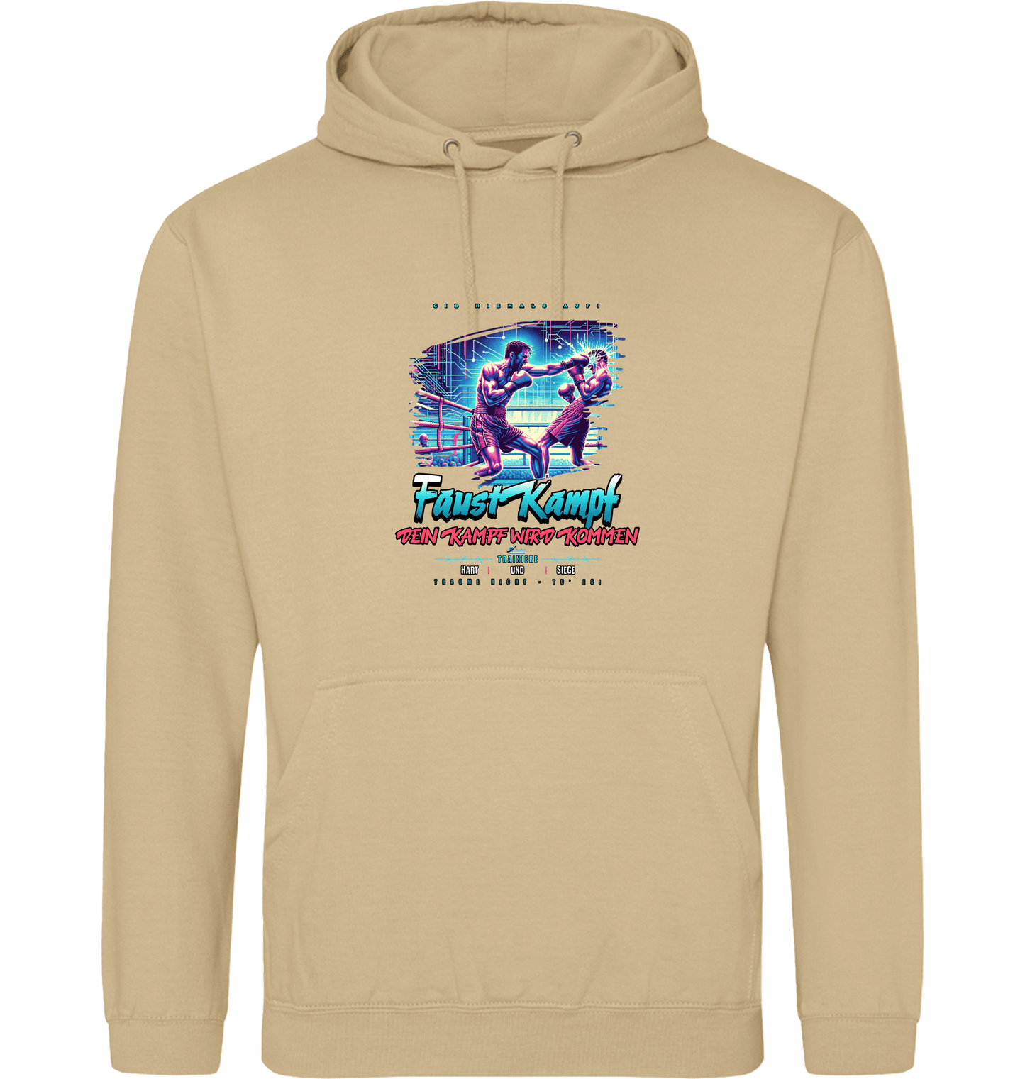 Desert Sand Printed Hoody Front