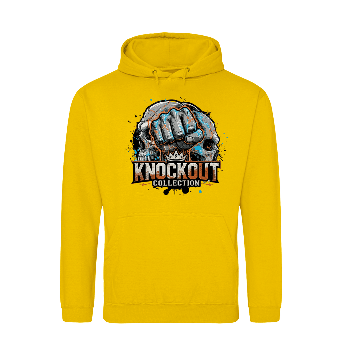 Gold Printed Hoody Front