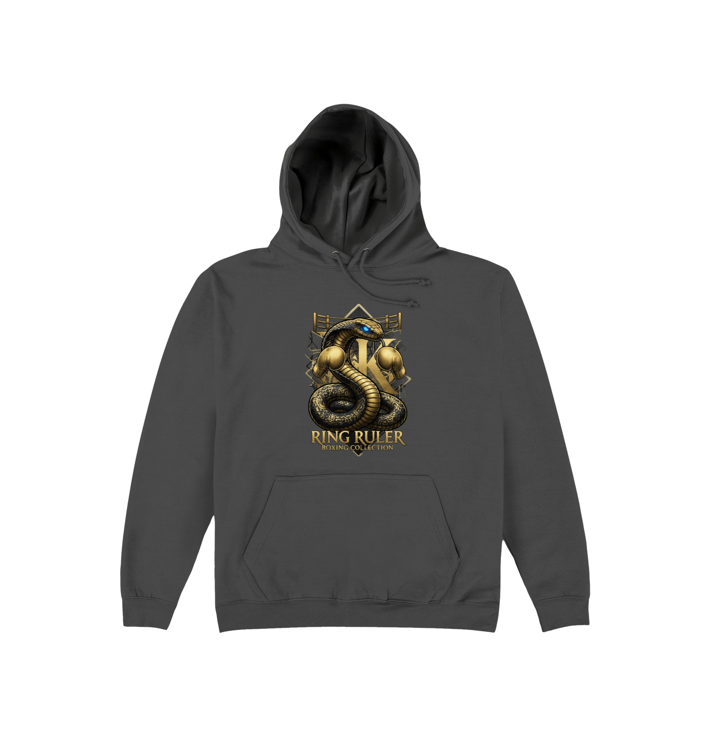 Storm Grey Printed Hoody Front