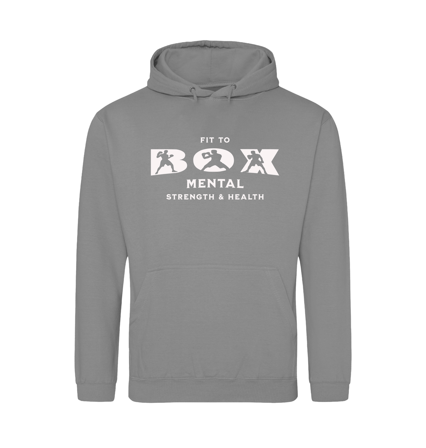 Platinum Grey Printed Hoody Front