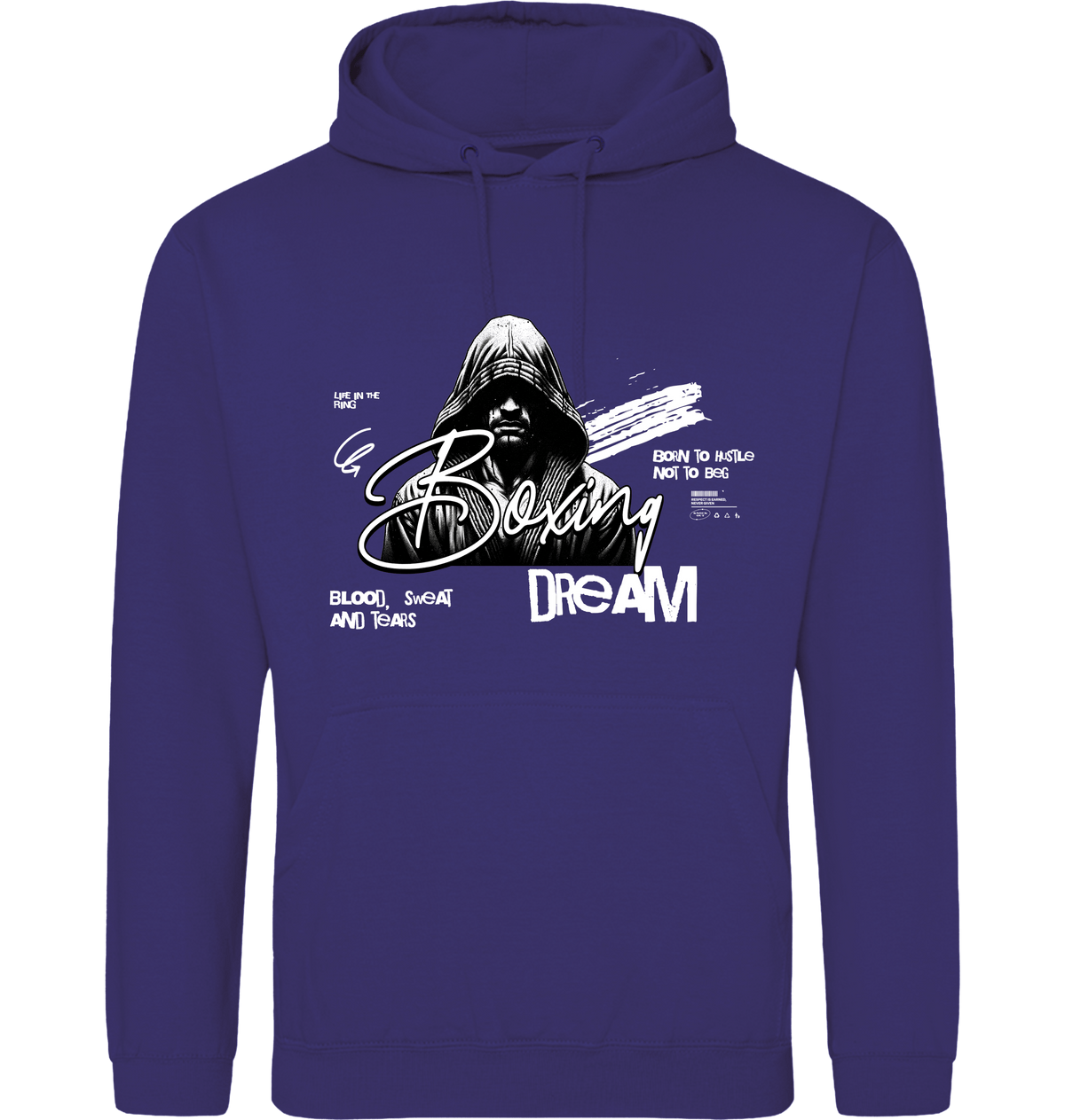 Ultra Violet Printed Hoody Front