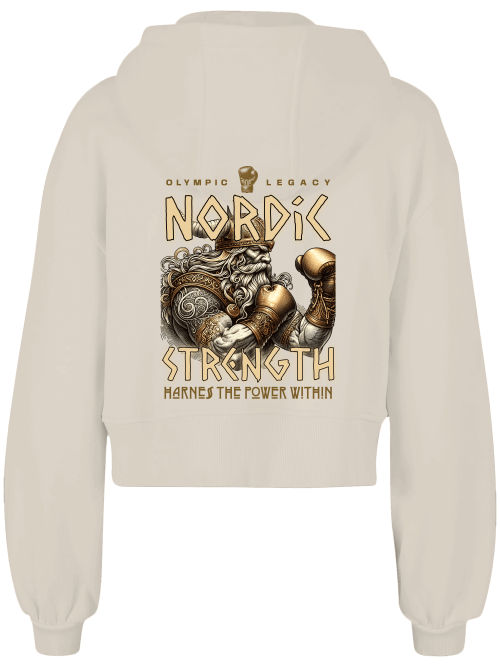 Ladies Short Oversized Zip Jacke Boxen | Nordic Strength Bild 6 Knockout Collection Boxsport