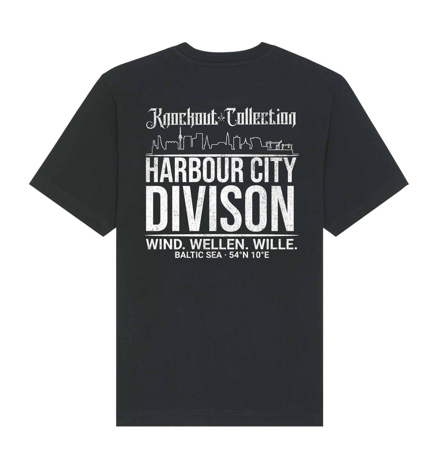 Black Printed T-shirt Back