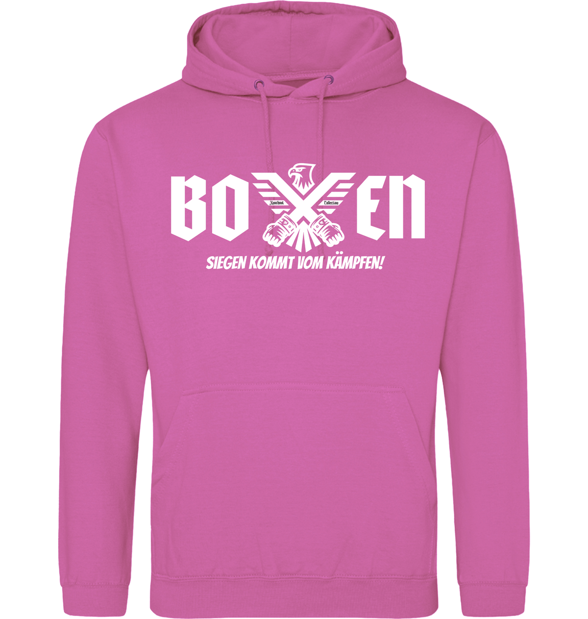 Candyfloss Pink Printed Hoody Front