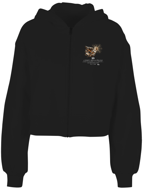 Ladies Short Oversized Zip Jacke Boxen | Korinther 9:27 Bild 2 Knockout Collection Boxsport