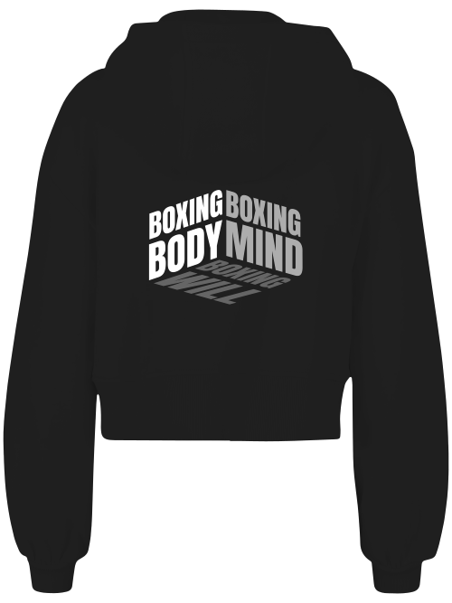 Ladies Short Oversized Zip Jacke Boxen | Boxing Mind Bild 3 Knockout Collection Boxsport