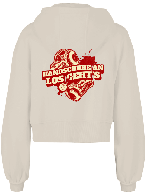 Ladies Short Oversized Zip Jacke Boxen | Handschuhe an Bild 5 Knockout Collection Boxsport