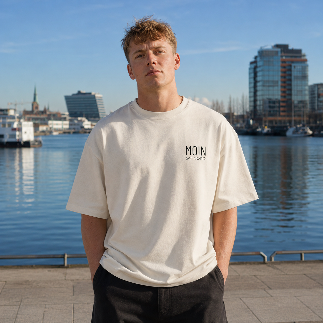 Norddeutsche Streetwear aus Kiel Heavy T-Shirt 54 Nord Wind und Weiter