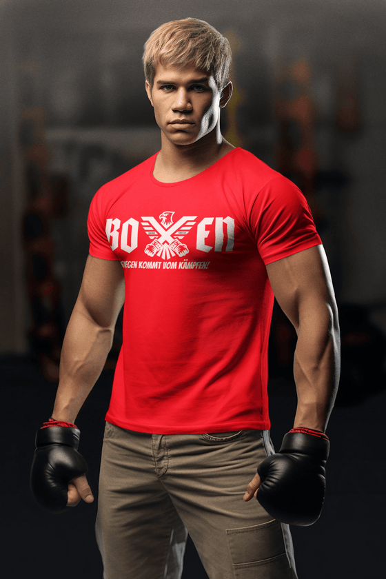 T-Shirt Classic Boxen | Siegen kommt vom Kämpfen Bild 1 Knockout Collection Boxsport