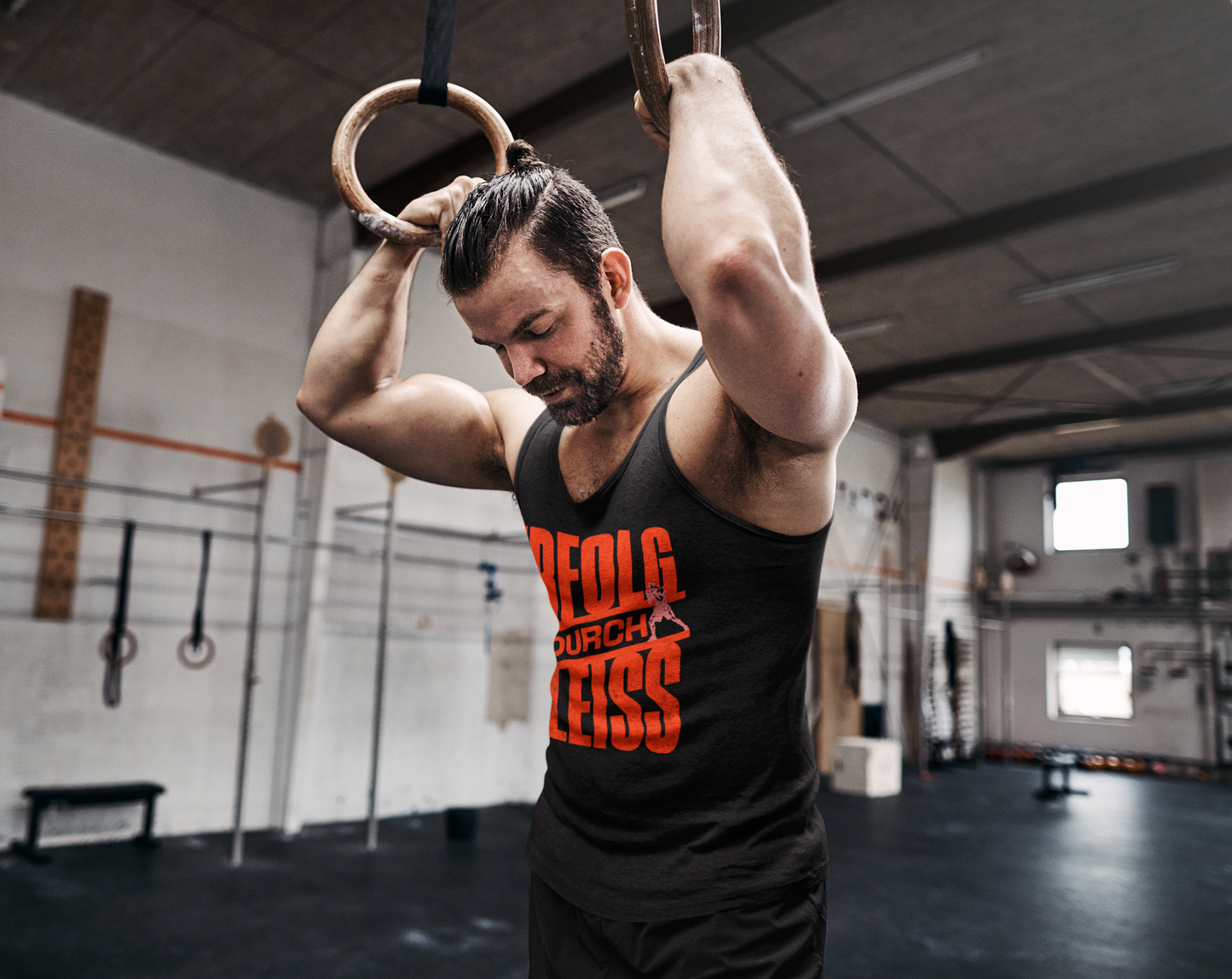 Knockout Collection Muskel Shirt Erfolg durch Fleiss