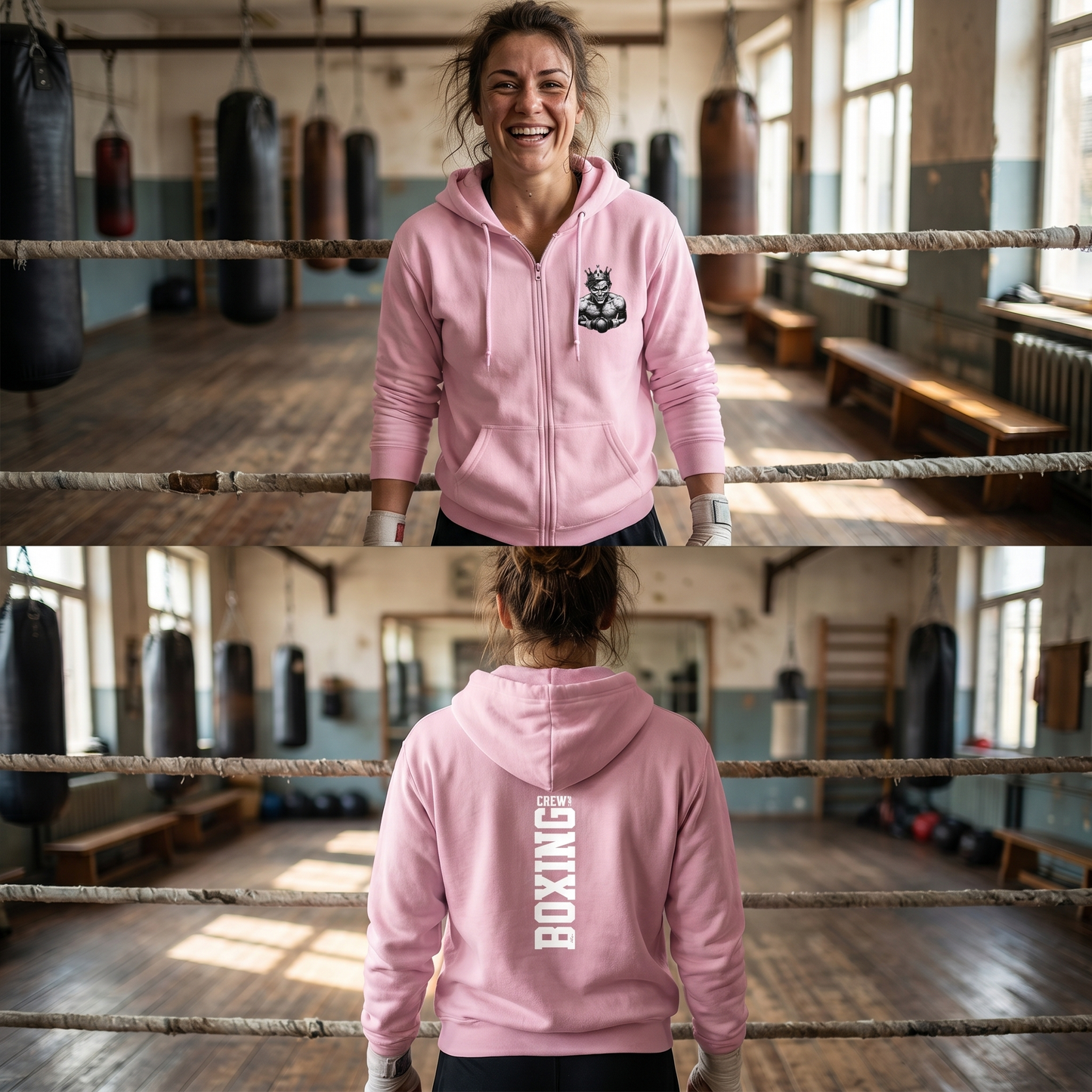 Boxing Crew Zip Hoodie