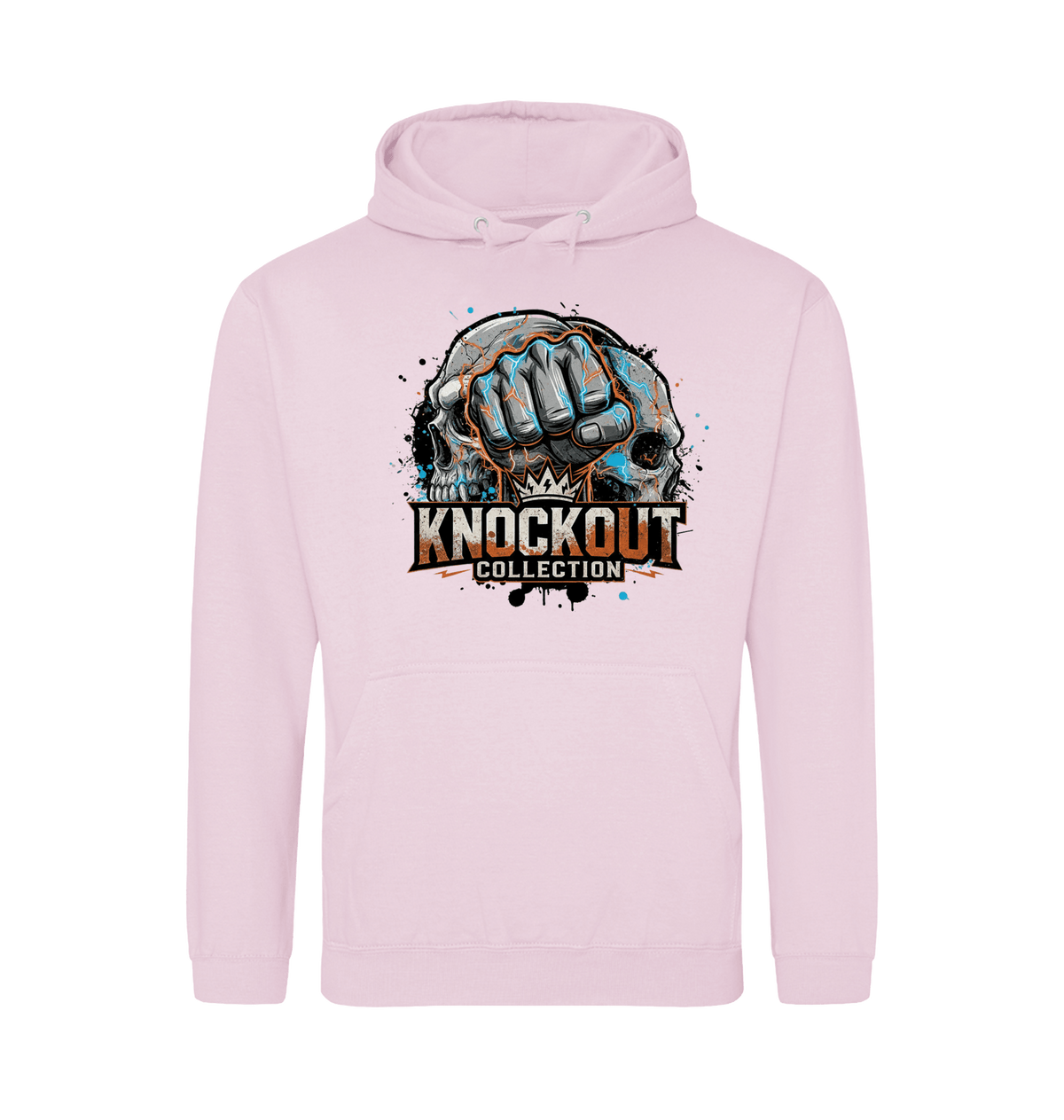 Baby Pink Printed Hoody Front