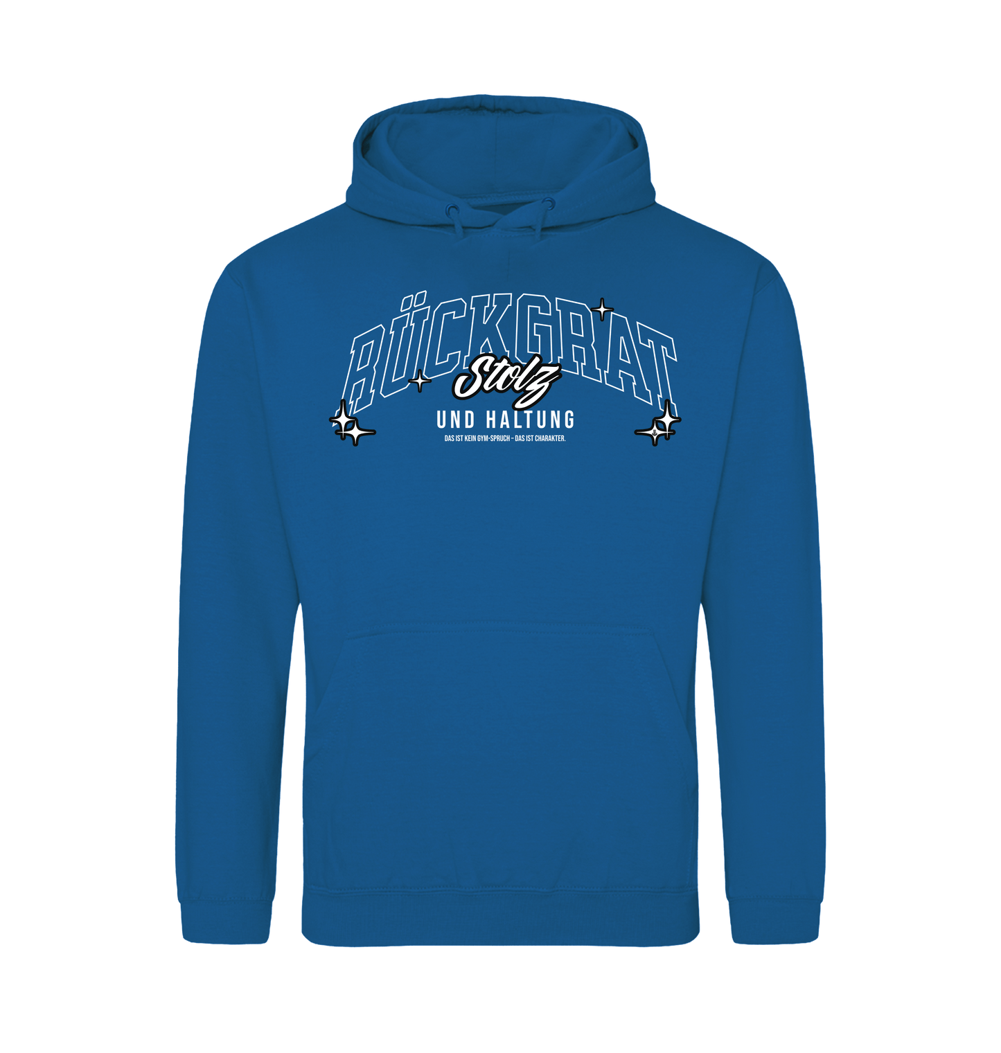 Tropical Blue Printed Hoody Front