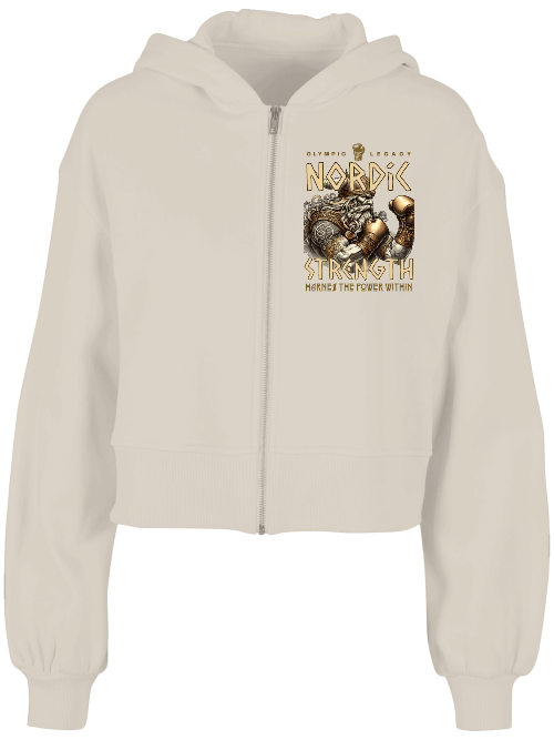 Ladies Short Oversized Zip Jacke Boxen | Nordic Strength