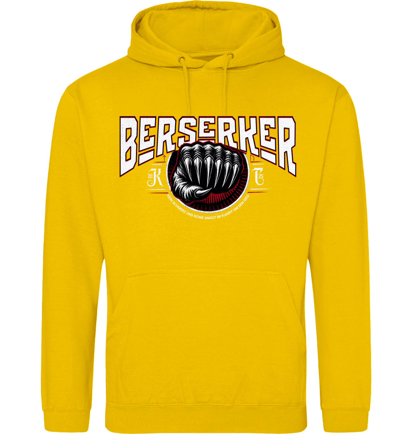 Gold Printed Hoody Front