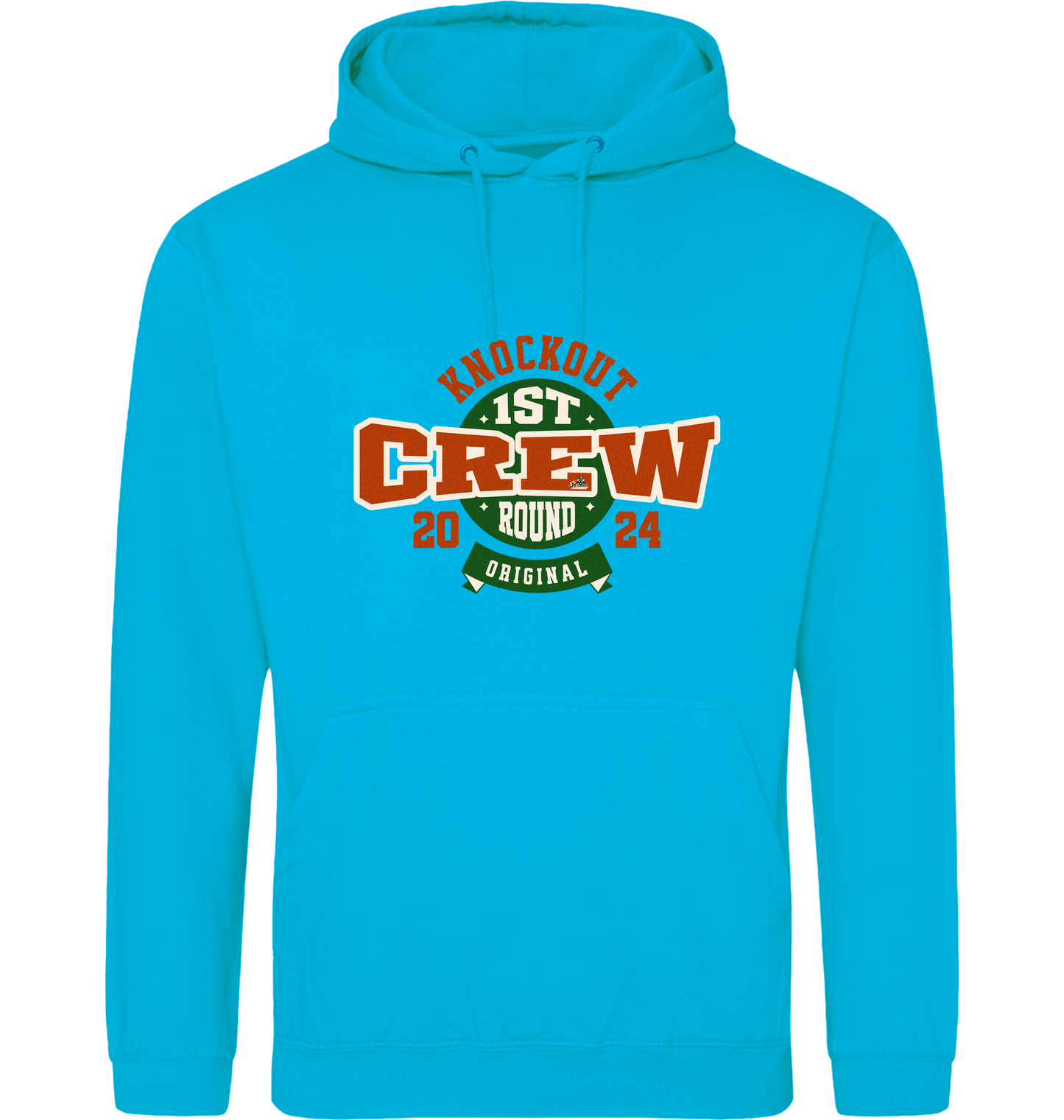 Hawaiian Blue Printed Hoody Front
