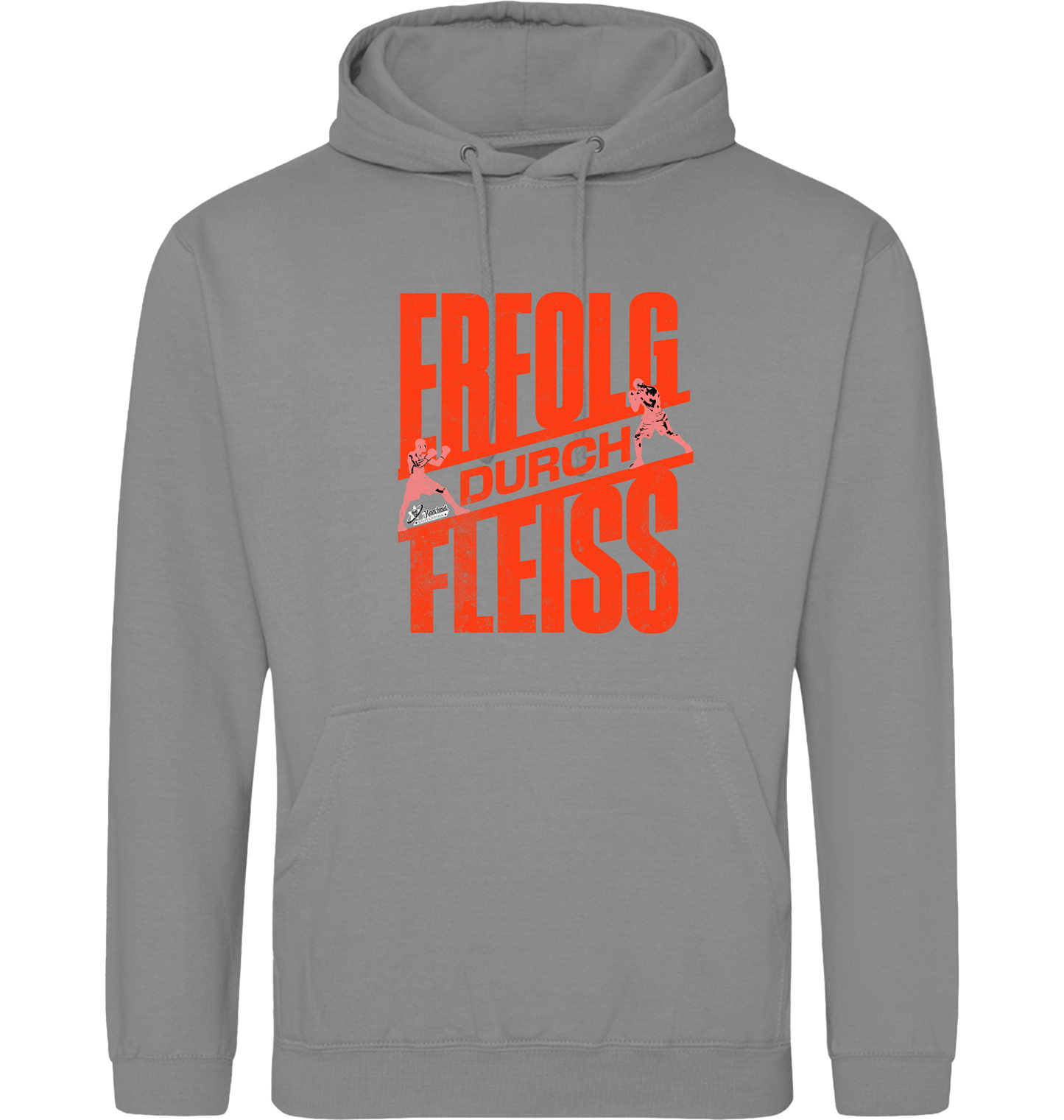Platinum Grey Printed Hoody Front
