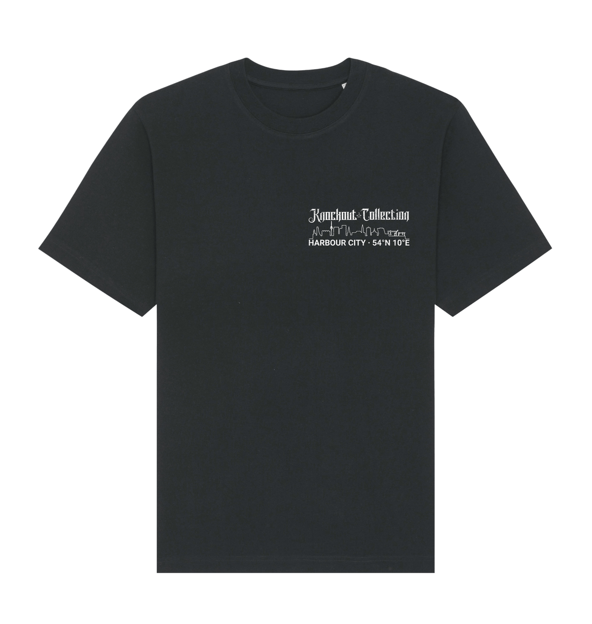 Black Printed T-shirt Front