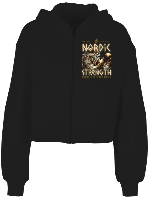 Ladies Short Oversized Zip Jacke Boxen | Nordic Strength