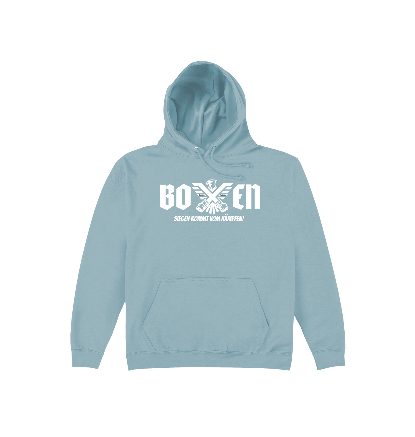 Sky Blue Printed Hoody Front