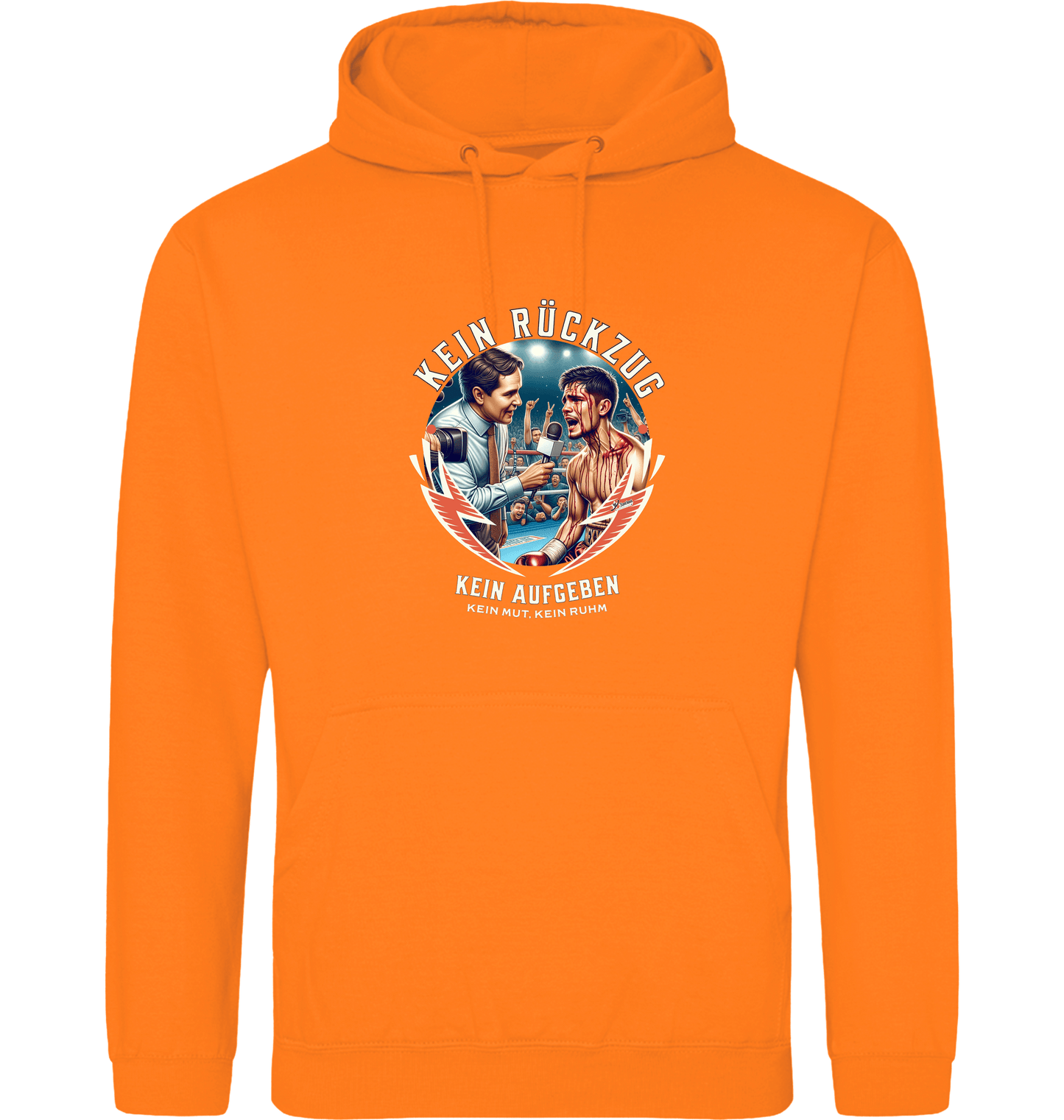 Orange Crush Printed Hoody Front