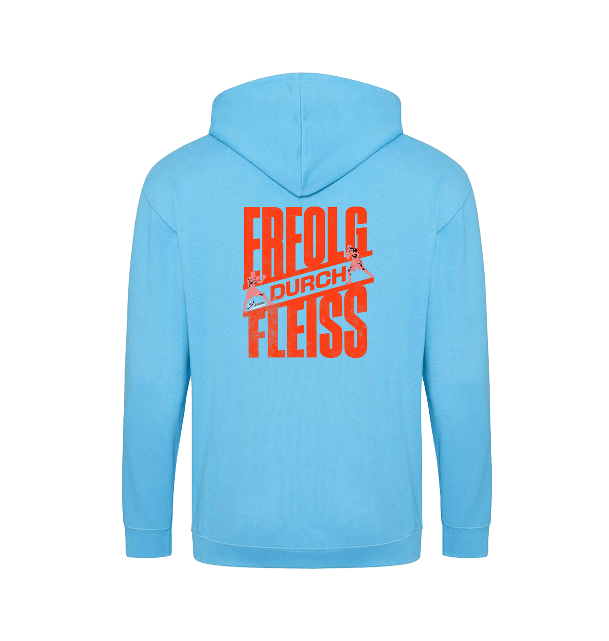 Hawaiian Blue Zip hoody Back