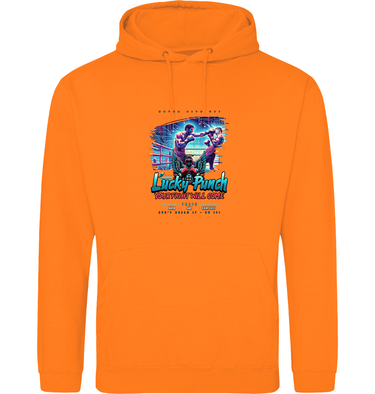 Orange Crush Printed Hoody Front