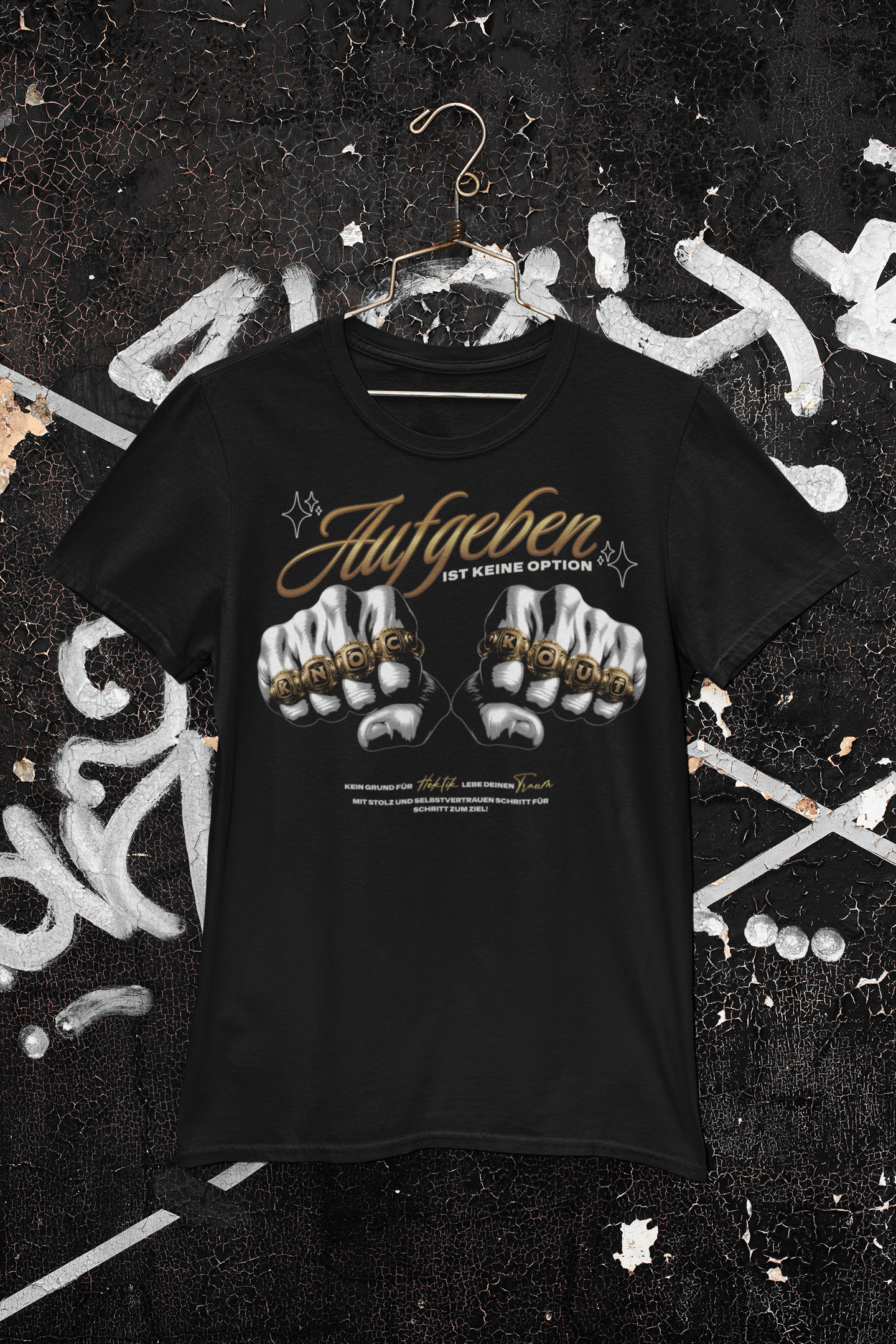 Box-Shirt Aufgeben ist keine Option | Knockout Collection | Boxwear | Streetwear | Boxkleidung