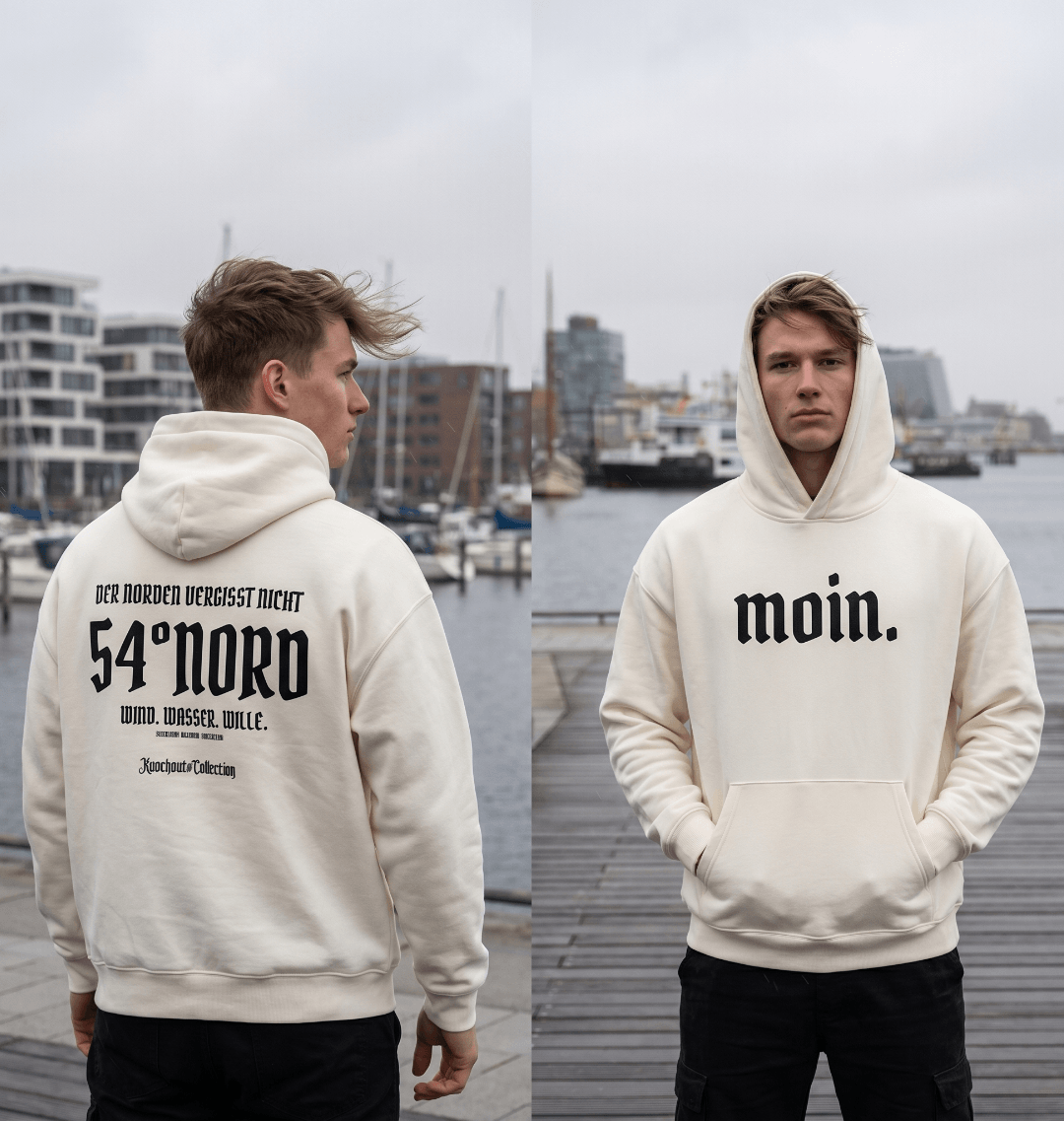 Hoodie Gischt Harbour City Collection Knockout Collection – 54° Nord Küstenland