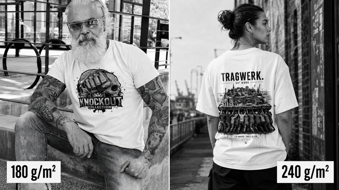 Heavy T-Shirt vs. normales T-Shirt – was ist der Unterschied?