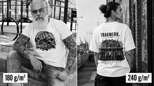 Heavy T-Shirt vs. normales T-Shirt – was ist der Unterschied?