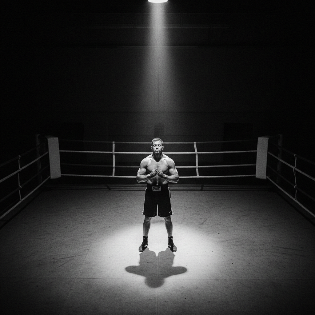 Boxer Meditation Ring Philosophie Innere Ruhe Kontemplation Knockout Collection Lebensweise