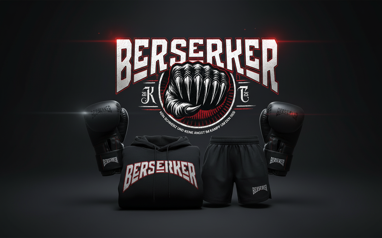 Berserker Collection Banner Premium Boxing Streetwear Knockout Collection