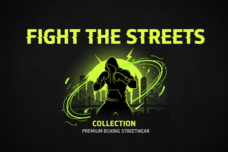 Fight the Streets Collection Header - Urban Warrior Boxing Streetwear - Street Fighting Spirit - Knockout Collection