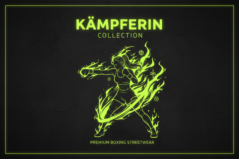 Kämpferin Collection Header - Starke Frauen Boxing Streetwear - Feminine Fighter Power - Knockout Collection