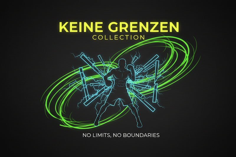 Keine Grenzen Collection Header - No Limits Boxing Streetwear - Grenzenlose Entschlossenheit - Knockout Collection