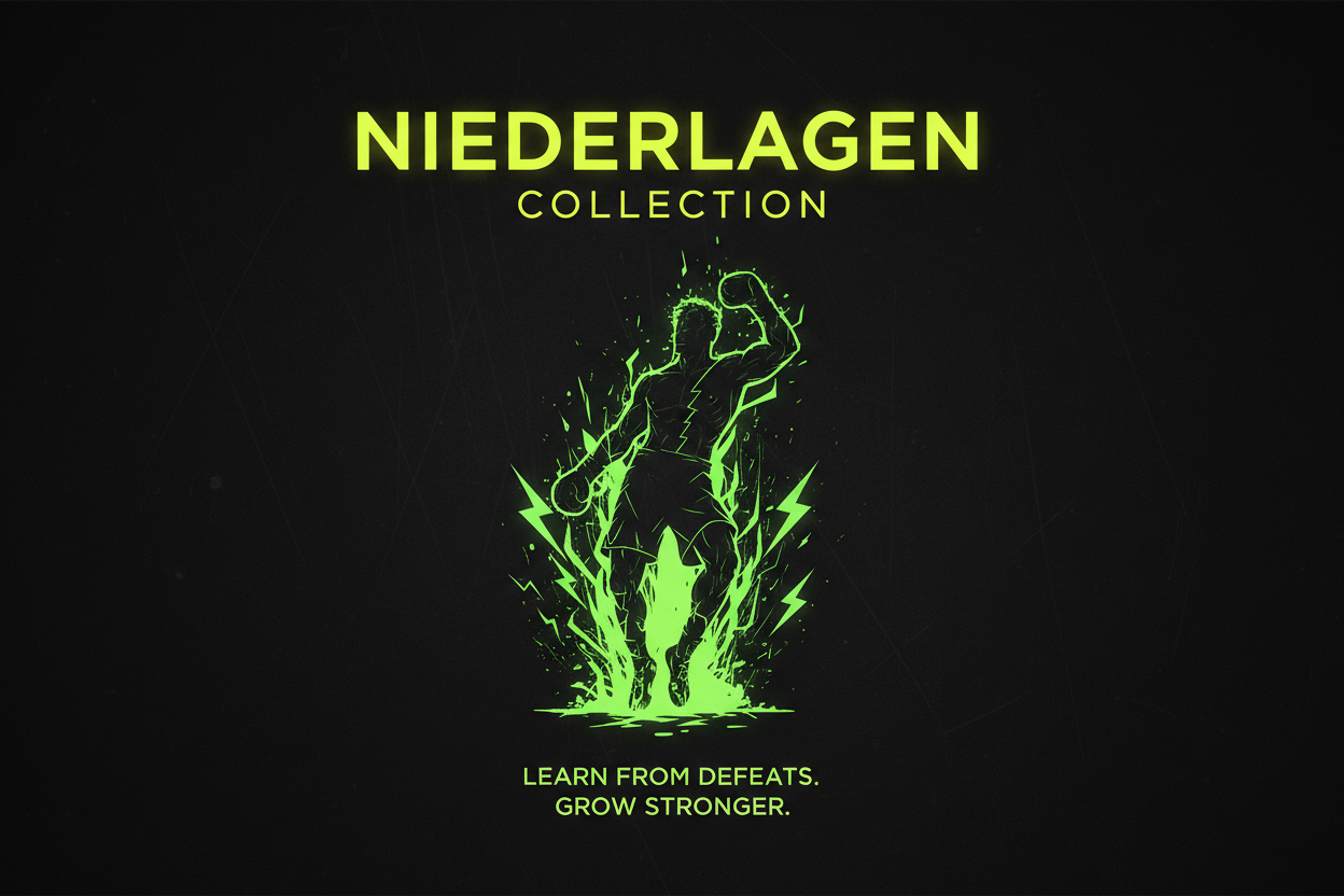 Niederlagen Collection Header - Resilience Boxing Streetwear - Aus Niederlagen lernen - Knockout Collection