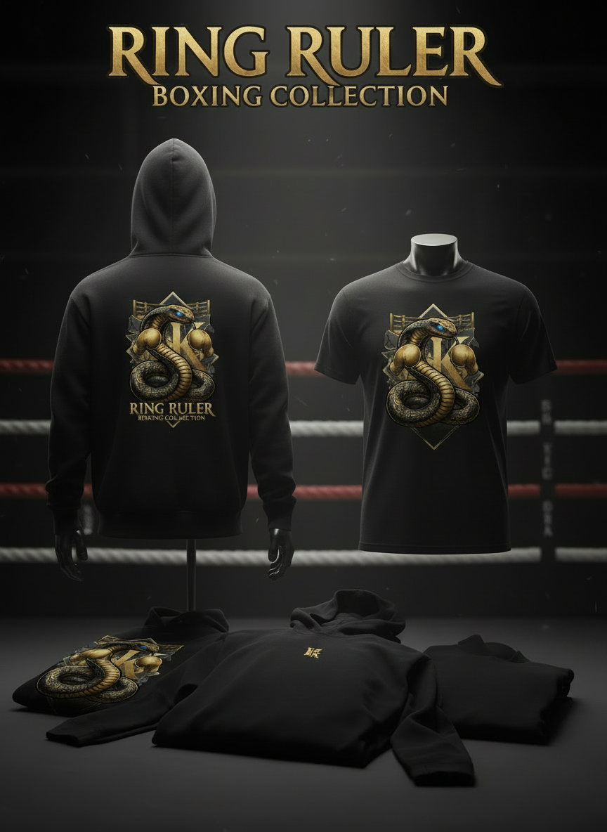 Ring Ruler Collection - Premium Boxing Apparel Hoodies T-Shirts Jacken - Knockout Collection
