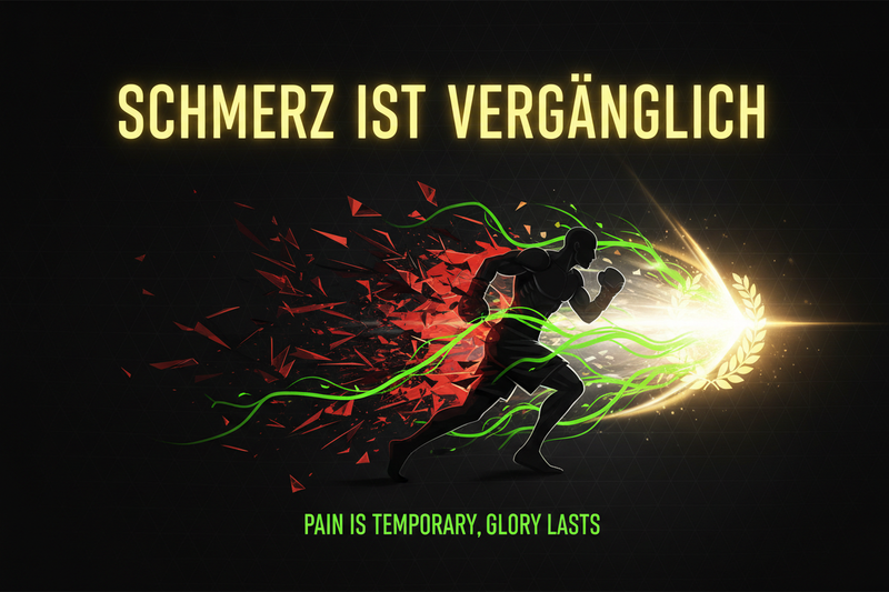 Schmerz ist vergänglich Collection Header - Pain is Temporary Boxing - Ruhm bleibt Schmerz vergeht - Knockout Collection