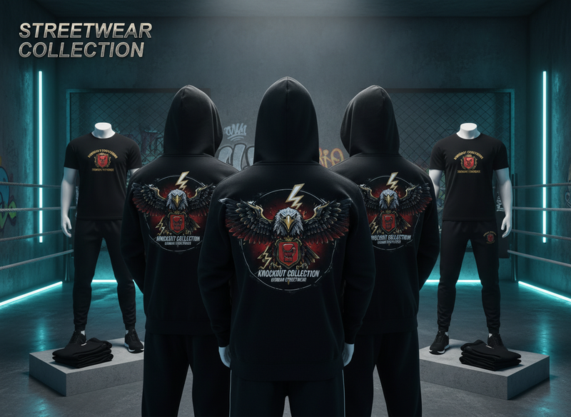 Streetwear Collection - Boxing Urban Style Premium Hoodies T-Shirts - Knockout Collection"