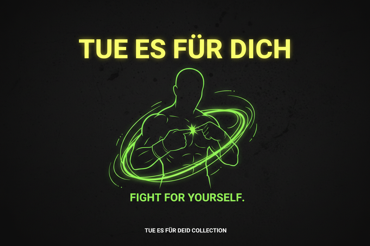 Tue es für Dich Collection Header - Selbstmotivation Boxing Streetwear - Kämpfe für deine Ziele - Knockout Collection