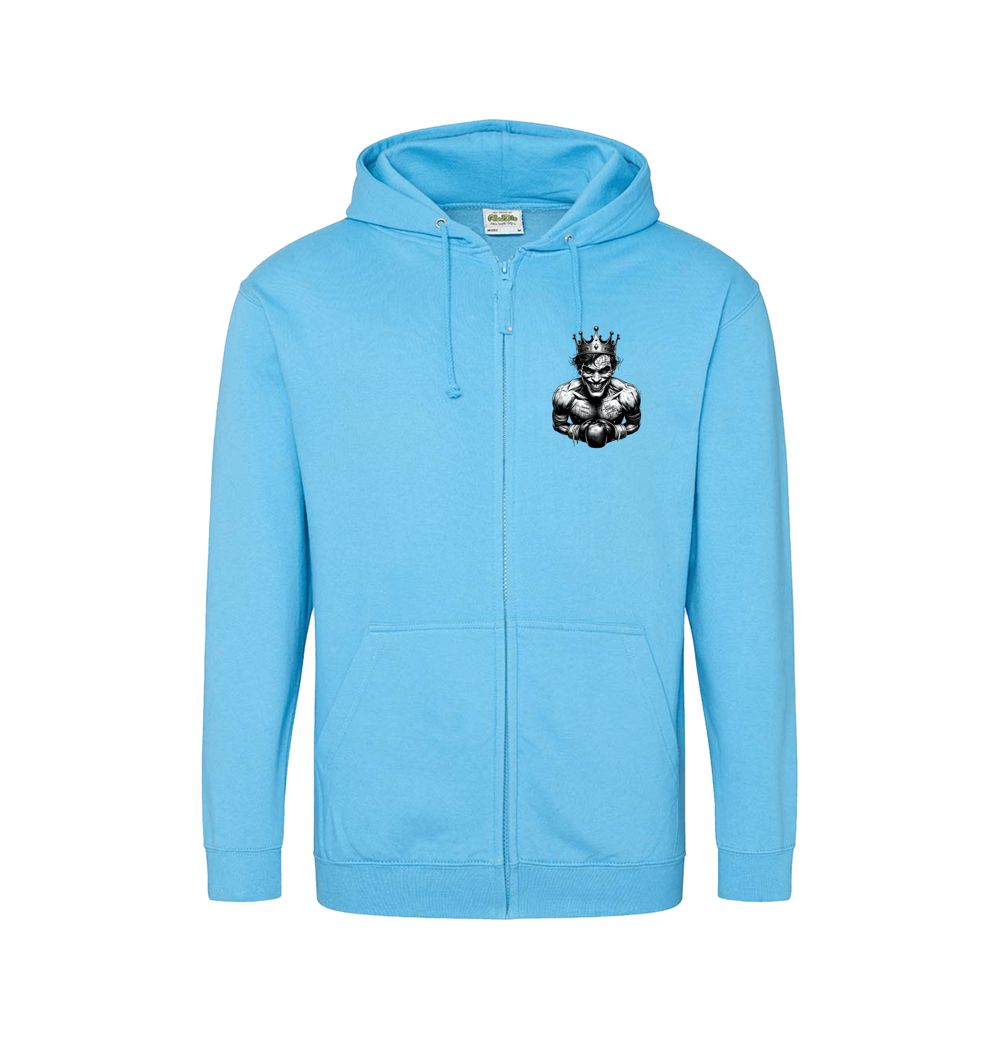 Hawaiian Blue Zip hoody Front