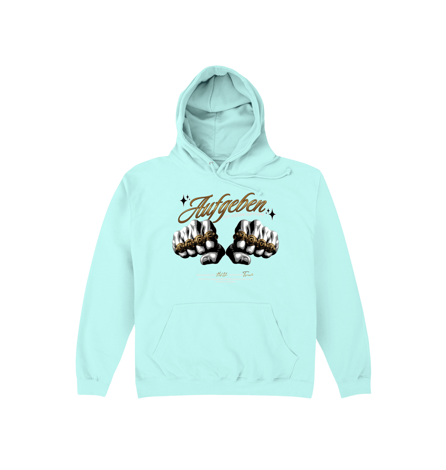 Peppermint Printed Hoody Front