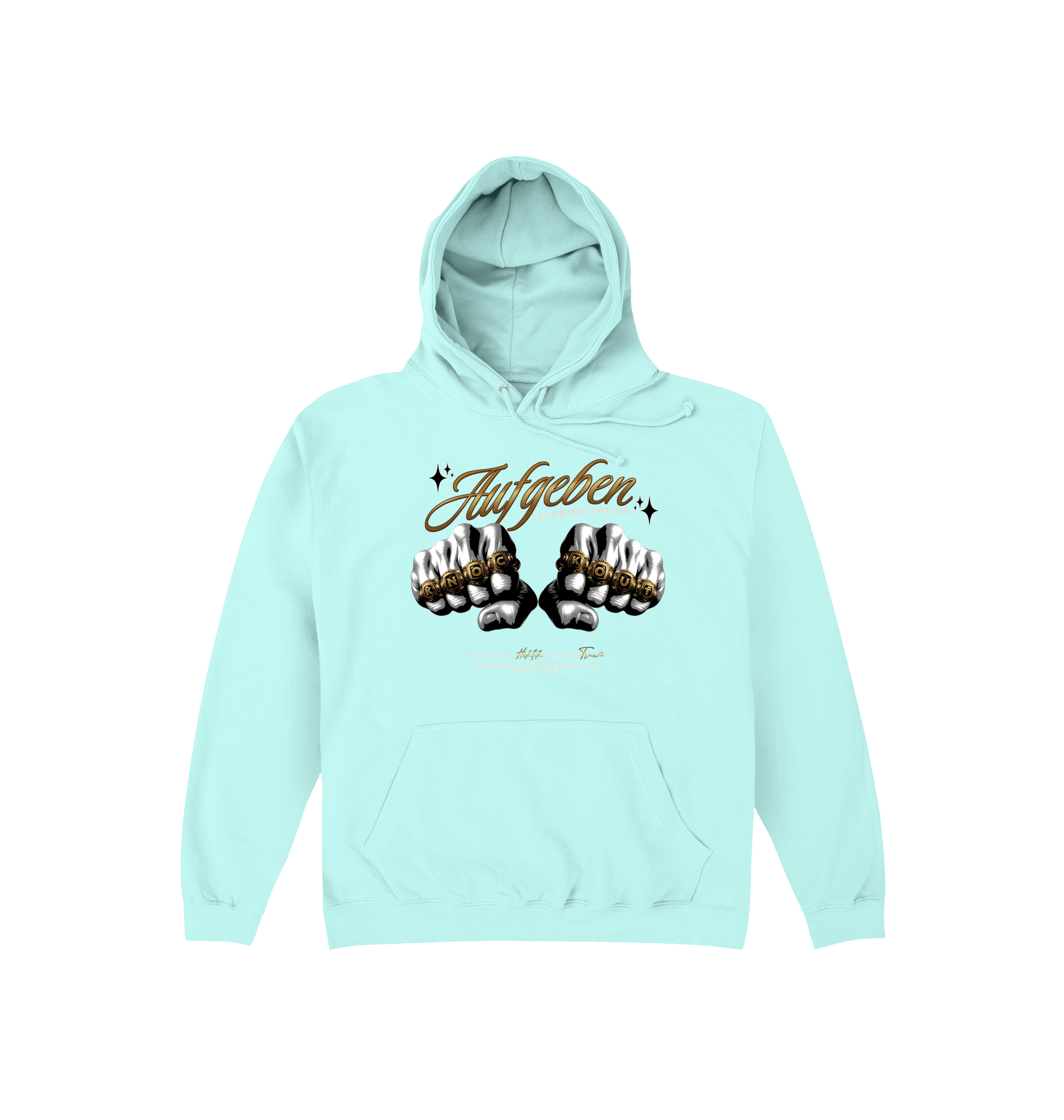 Peppermint Printed Hoody Front